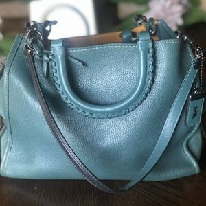 Beautiful COACH bag! Rogue Turquoise A+ condition